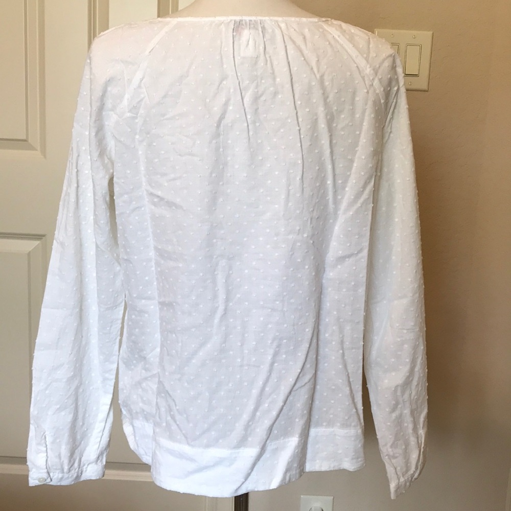Talbots Swiss dot blouse Sz. PL - Picture 2 of 6